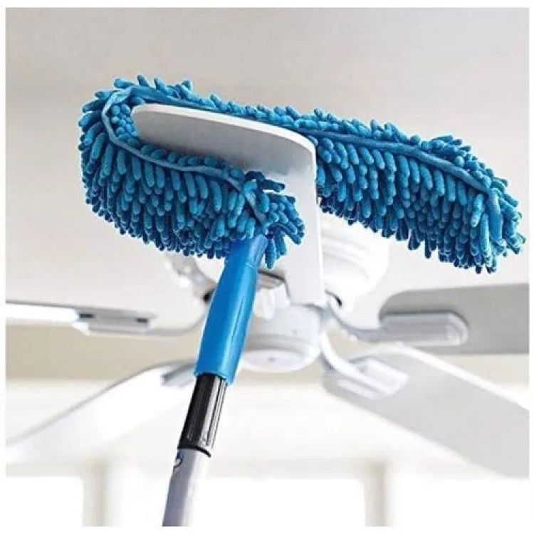 Flexible Micro Fiber Duster With Telescopic Stainless Steel Handle for Fan Cleaning