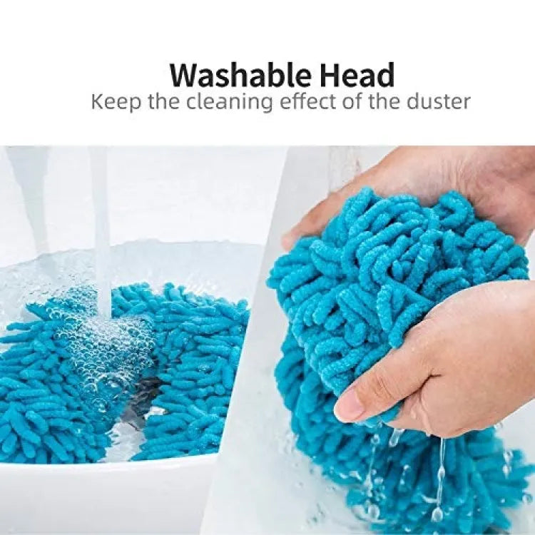 Flexible Micro Fiber Duster With Telescopic Stainless Steel Handle for Fan Cleaning