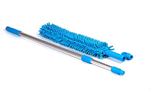 Flexible Micro Fiber Duster With Telescopic Stainless Steel Handle for Fan Cleaning